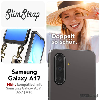 Samsung Galaxy A17 Handyhülle mit Befestigungsösen für Handyketten transparent