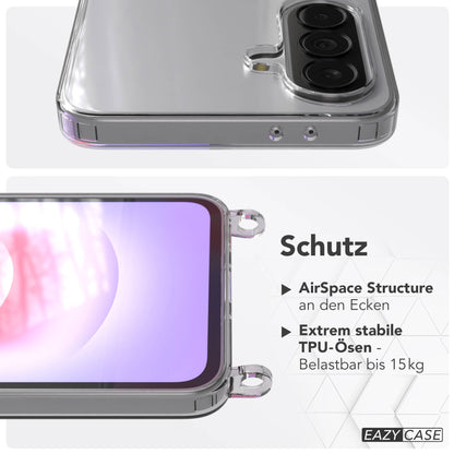 Samsung Galaxy A37 Schutzhülle mit integrierten Ösen für Handyketten