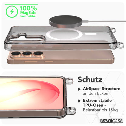 Samsung Galaxy S26 Plus Schutzhülle mit MagSafe und Handyketten-Ösen