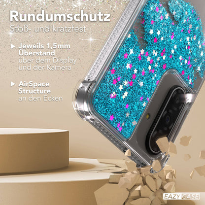 Samsung Galaxy A17 Glitzerhülle mit beweglichem Glitzereffekt und Kameraschutz 