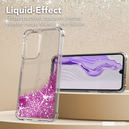 Samsung Galaxy A17 Glitzerhülle mit beweglichem Glitzereffekt und Kameraschutz 
