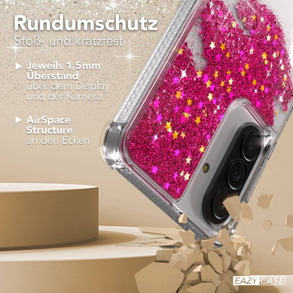 Samsung Galaxy A37 Glitzerhülle TPU transparent mit Glitzereffekt EAZY CASE 