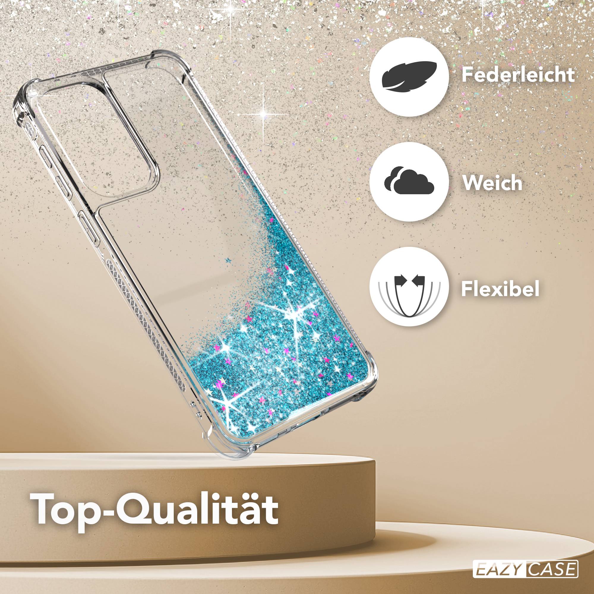 Samsung Galaxy A37 Glitzerhülle TPU transparent mit Glitzereffekt EAZY CASE 