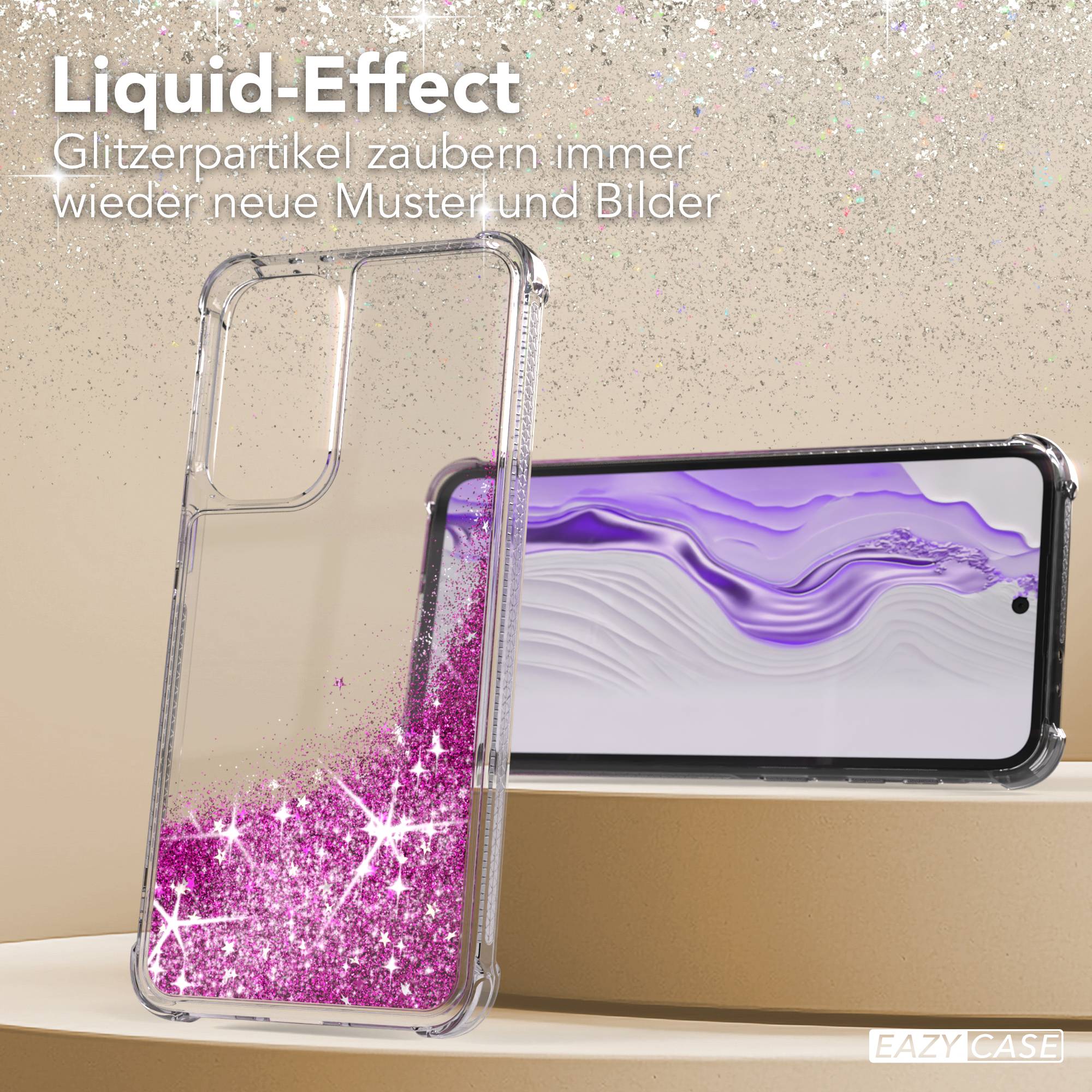 Samsung Galaxy A37 Glitzerhülle TPU transparent mit Glitzereffekt EAZY CASE 