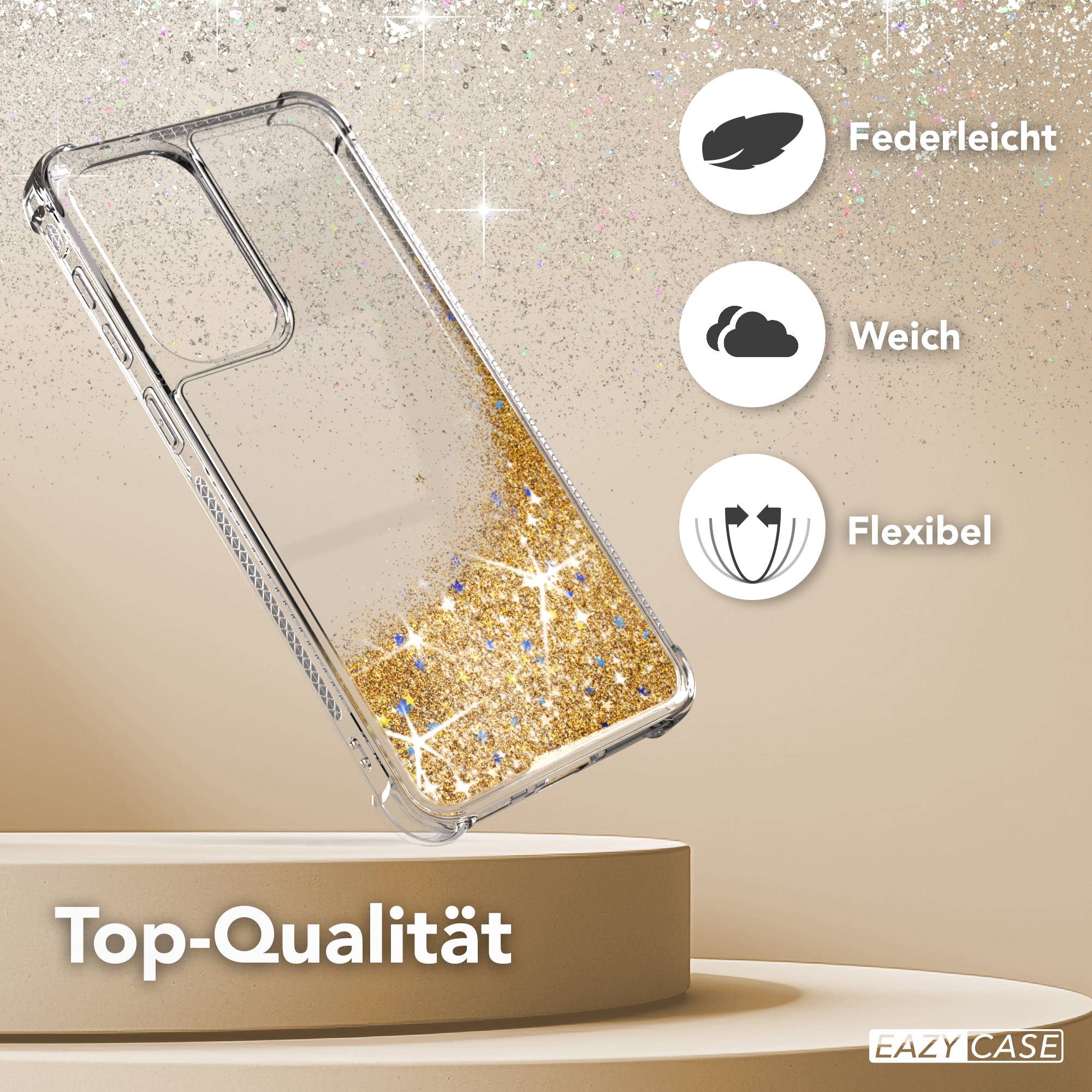 Samsung Galaxy A37 Glitzerhülle TPU transparent mit Glitzereffekt EAZY CASE 