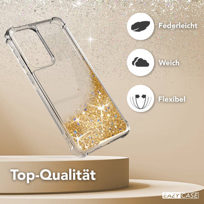 Samsung Galaxy A37 Glitzerhülle TPU transparent mit Glitzereffekt EAZY CASE 