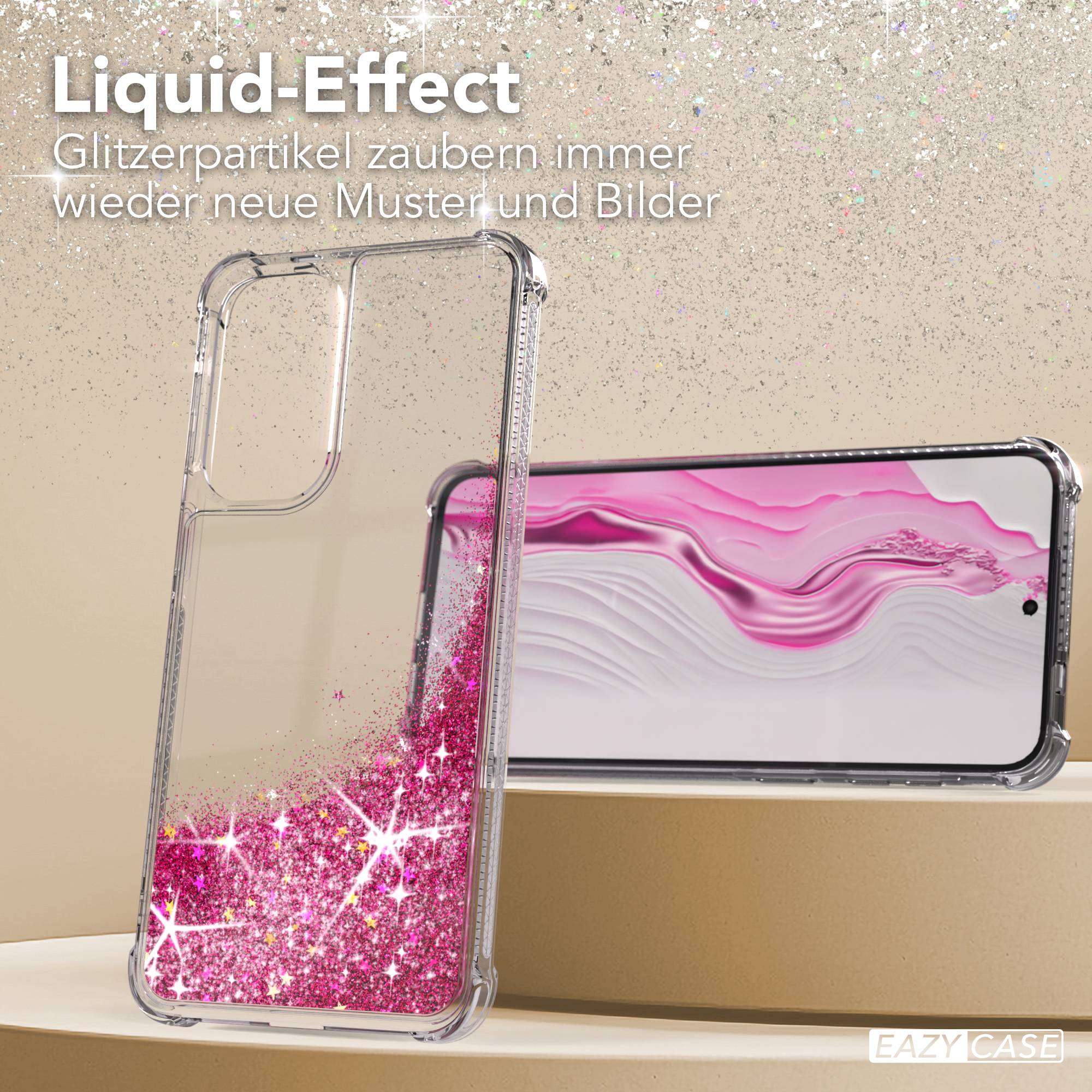 Samsung Galaxy A57 Glitzerhülle TPU transparent mit Kameraschutz EAZY CASE 