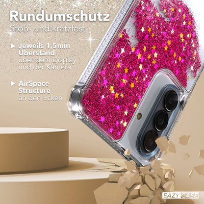 Samsung Galaxy A57 Glitzerhülle TPU transparent mit Kameraschutz EAZY CASE 