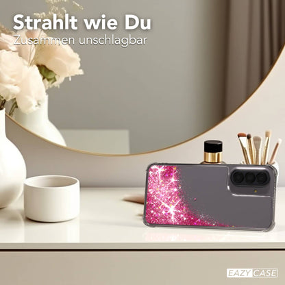 Samsung Galaxy A57 Glitzerhülle TPU transparent mit Kameraschutz EAZY CASE 