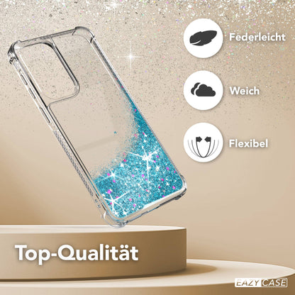 Samsung Galaxy A57 Glitzerhülle TPU transparent mit Kameraschutz EAZY CASE 