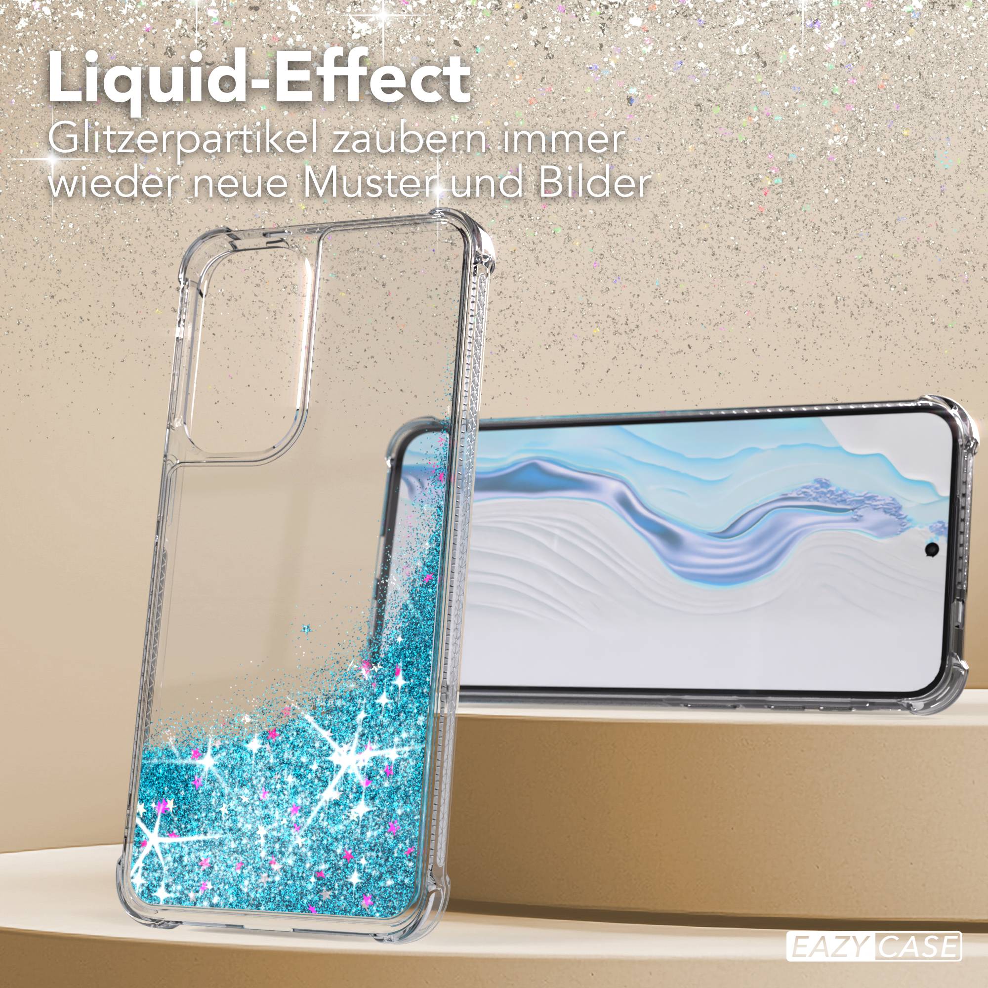 Samsung Galaxy A57 Glitzerhülle TPU transparent mit Kameraschutz EAZY CASE 