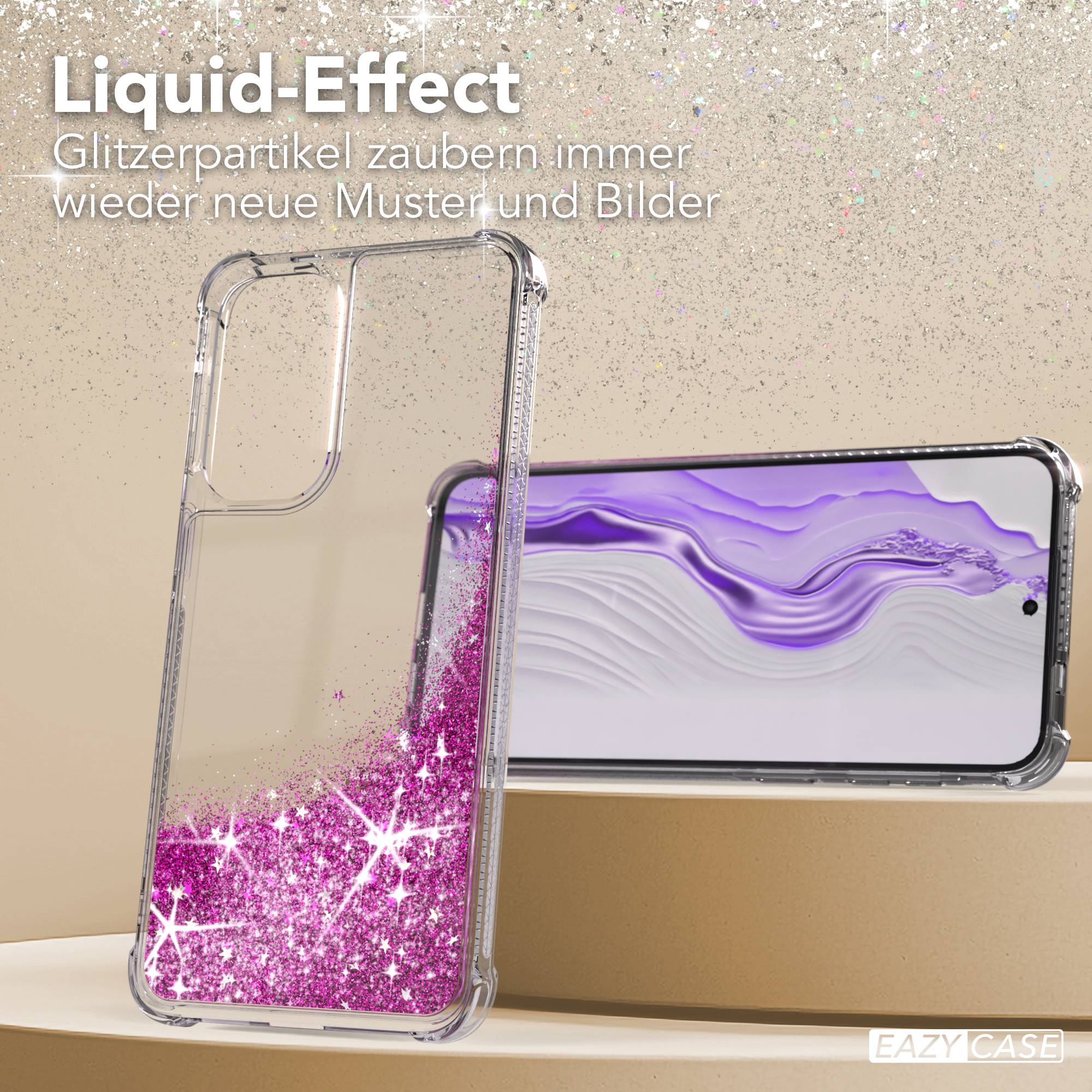 Samsung Galaxy A57 Glitzerhülle TPU transparent mit Kameraschutz EAZY CASE 