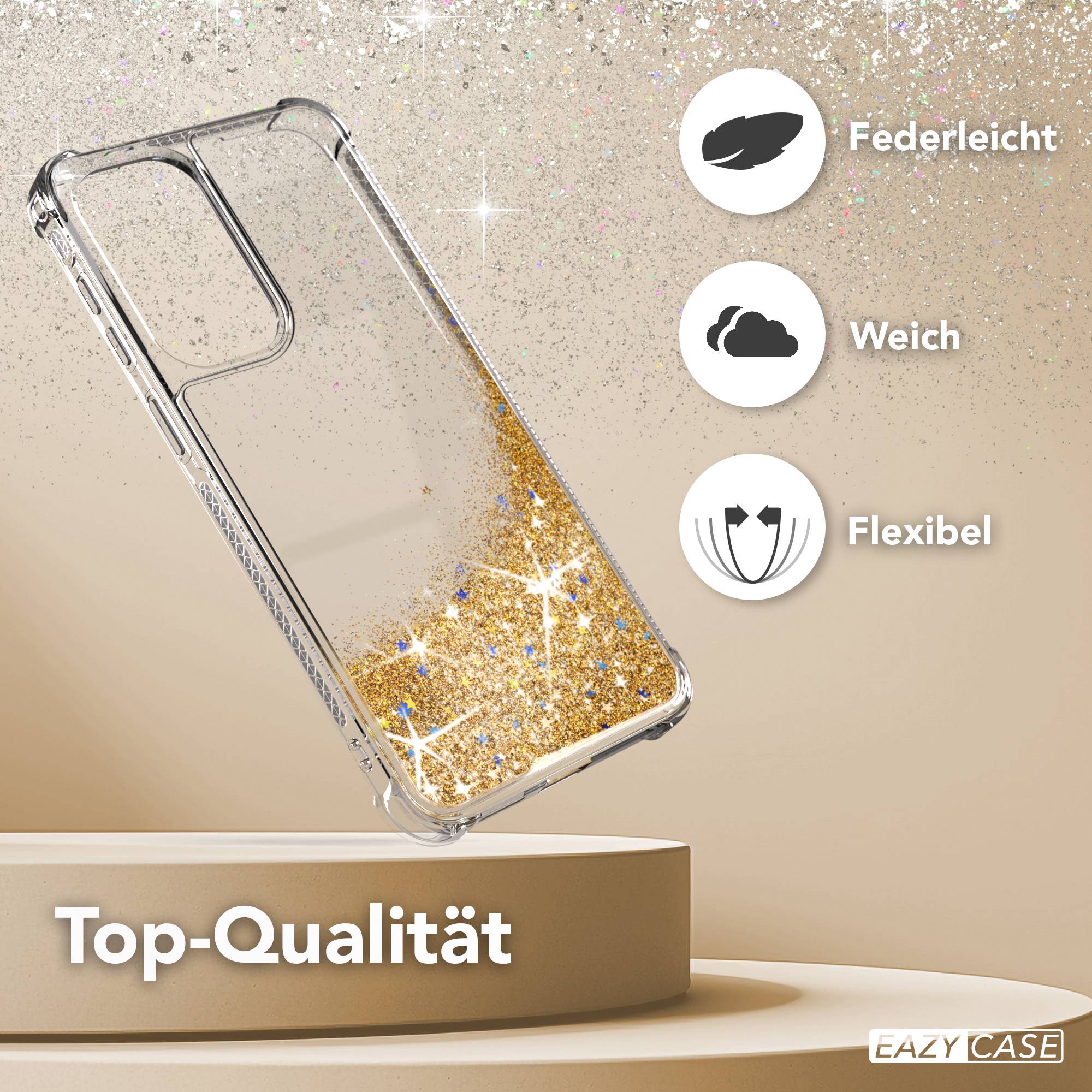 Samsung Galaxy A57 Glitzerhülle TPU transparent mit Kameraschutz EAZY CASE 