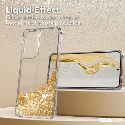 Samsung Galaxy A57 Glitzerhülle TPU transparent mit Kameraschutz EAZY CASE 