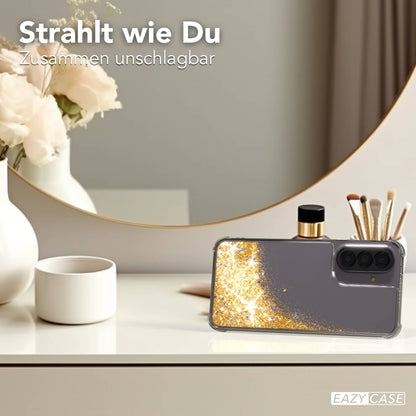 Samsung Galaxy A57 Glitzerhülle TPU transparent mit Kameraschutz EAZY CASE 