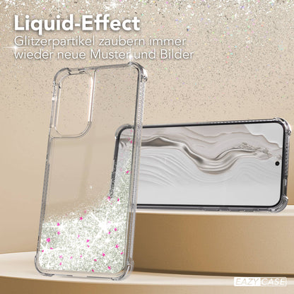 Samsung Galaxy A57 Glitzerhülle TPU transparent mit Kameraschutz EAZY CASE 