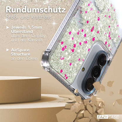 Samsung Galaxy A57 Glitzerhülle TPU transparent mit Kameraschutz EAZY CASE 