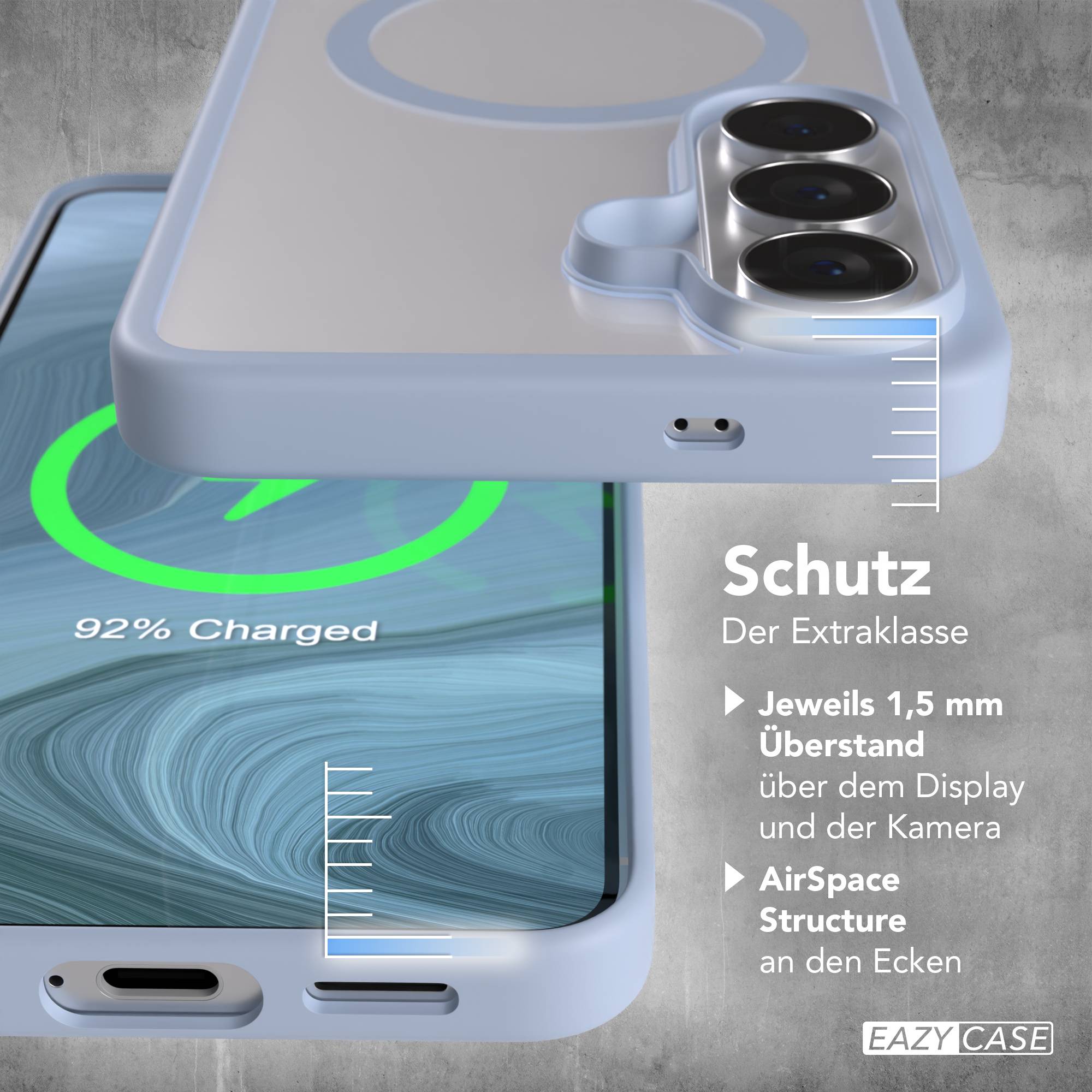 Samsung Galaxy S26 transparente MagSafe Hülle mit Kameraschutz von EAZY CASE 
