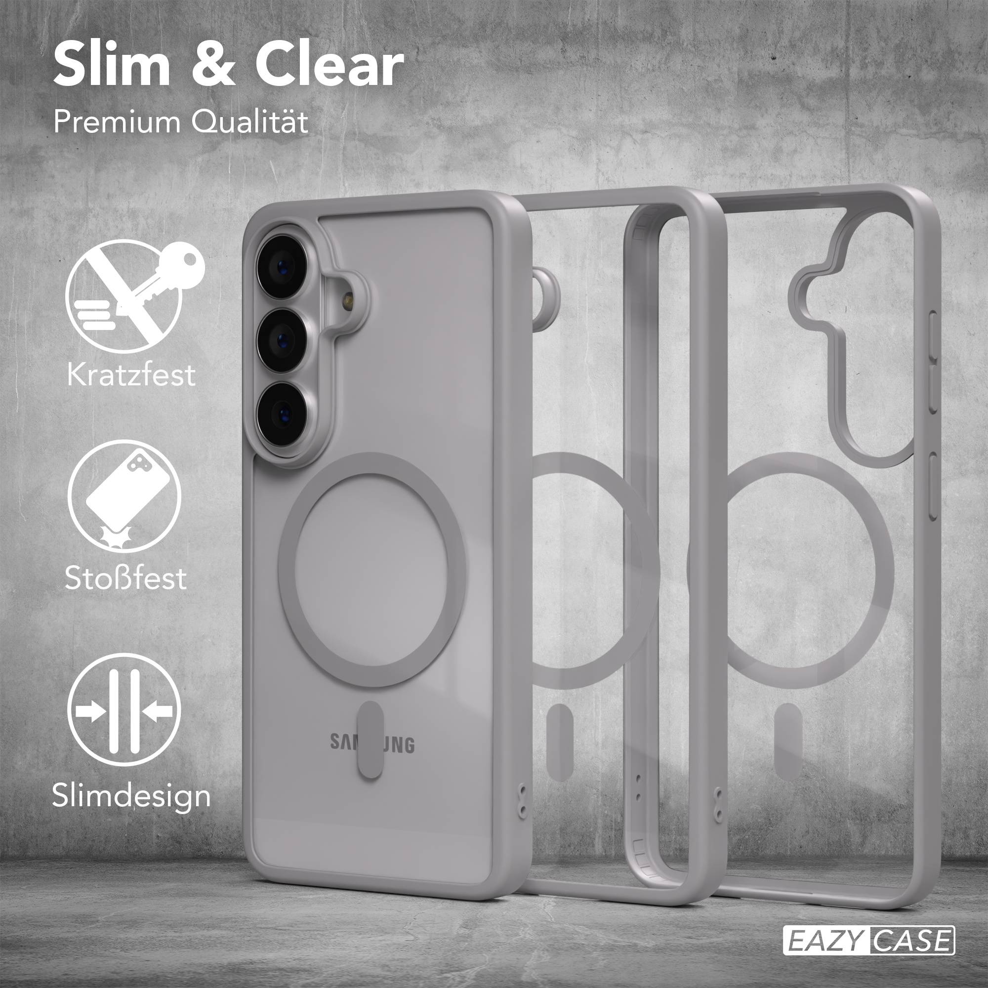 Samsung Galaxy S26 transparente MagSafe Hülle mit Kameraschutz von EAZY CASE 