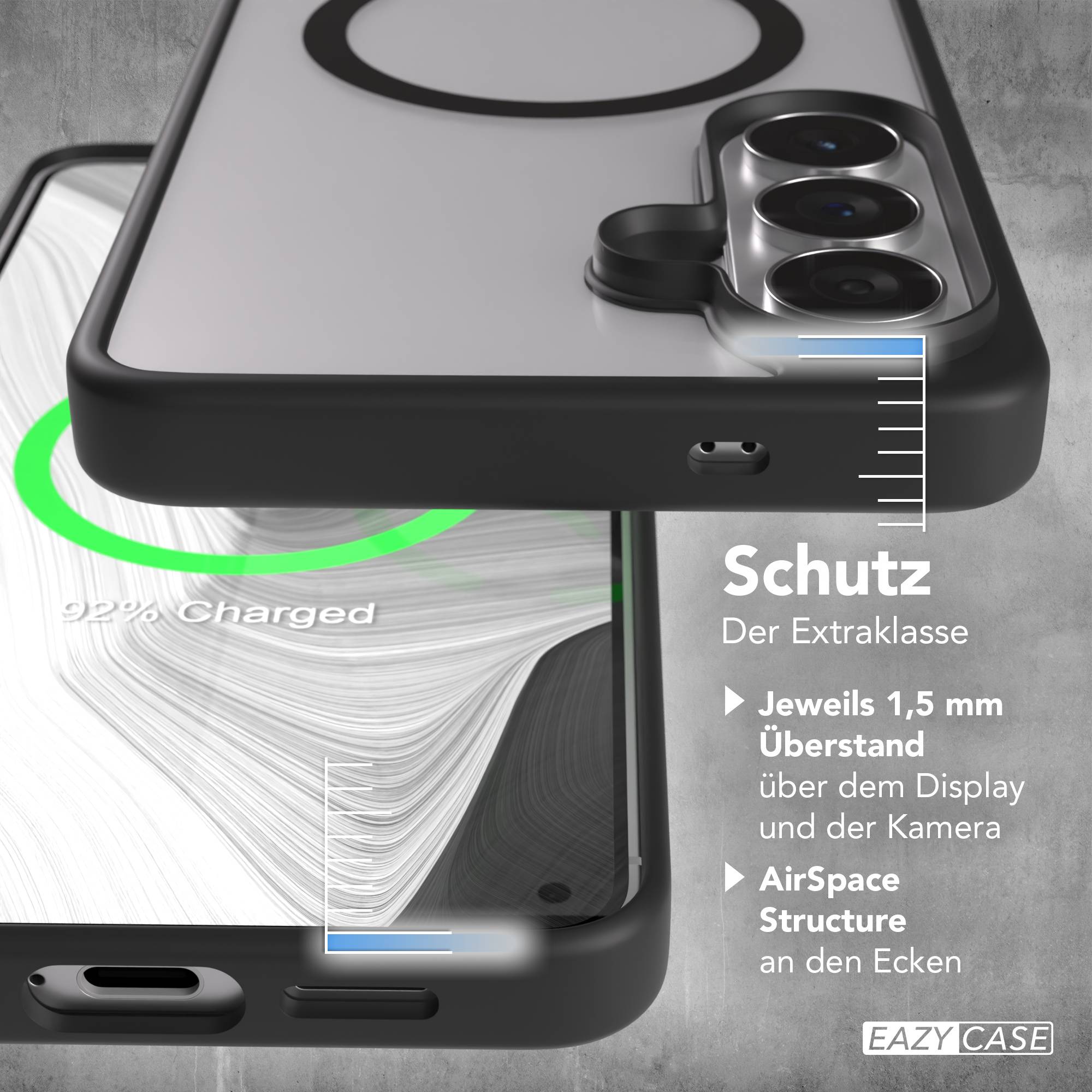 Samsung Galaxy S26 Plus transparente MagSafe Hülle mit Kameraschutz TPU 
