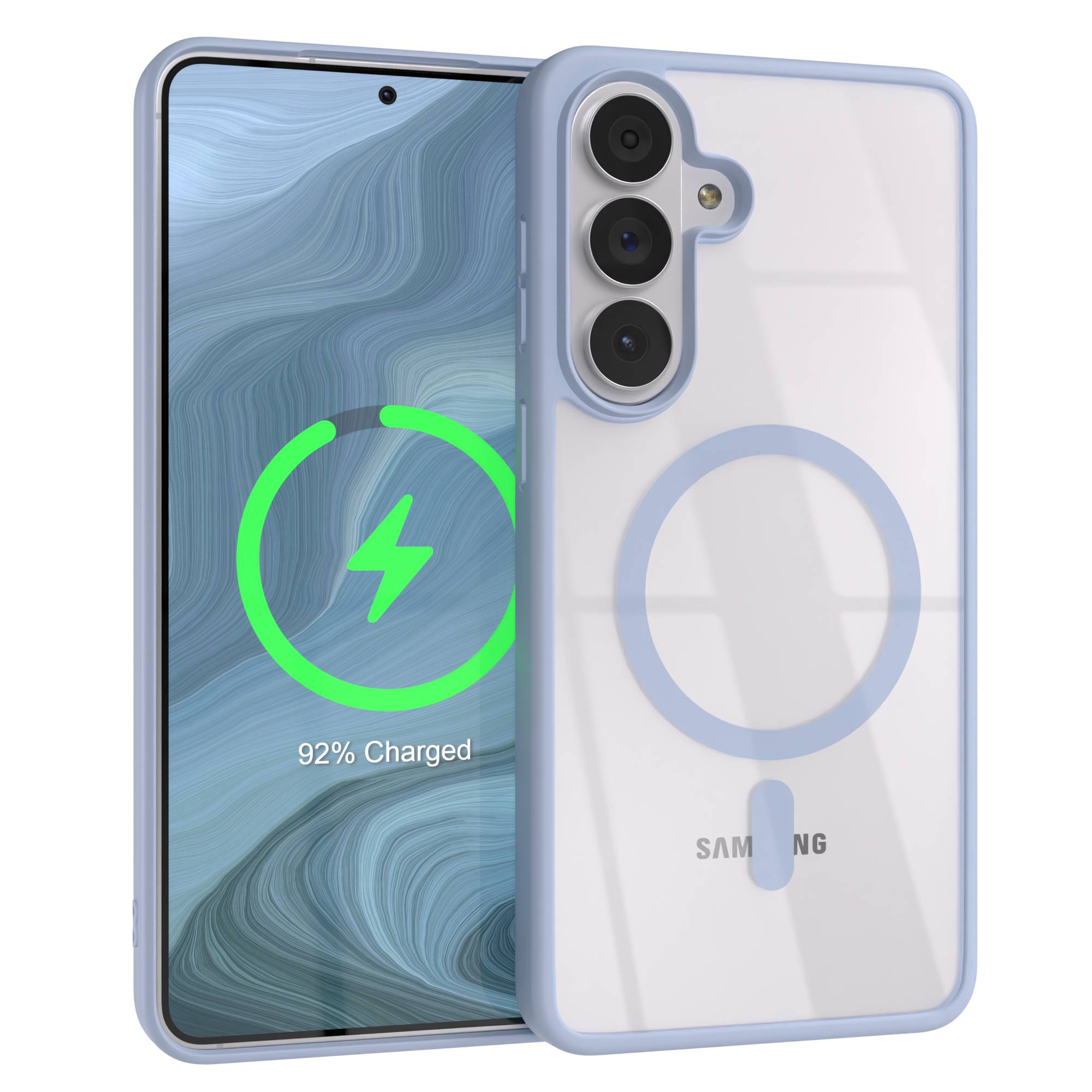 Samsung Galaxy S26 Plus transparente MagSafe Hülle mit Kameraschutz TPU 