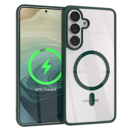 Samsung Galaxy S26 Plus transparente MagSafe Hülle mit Kameraschutz TPU 