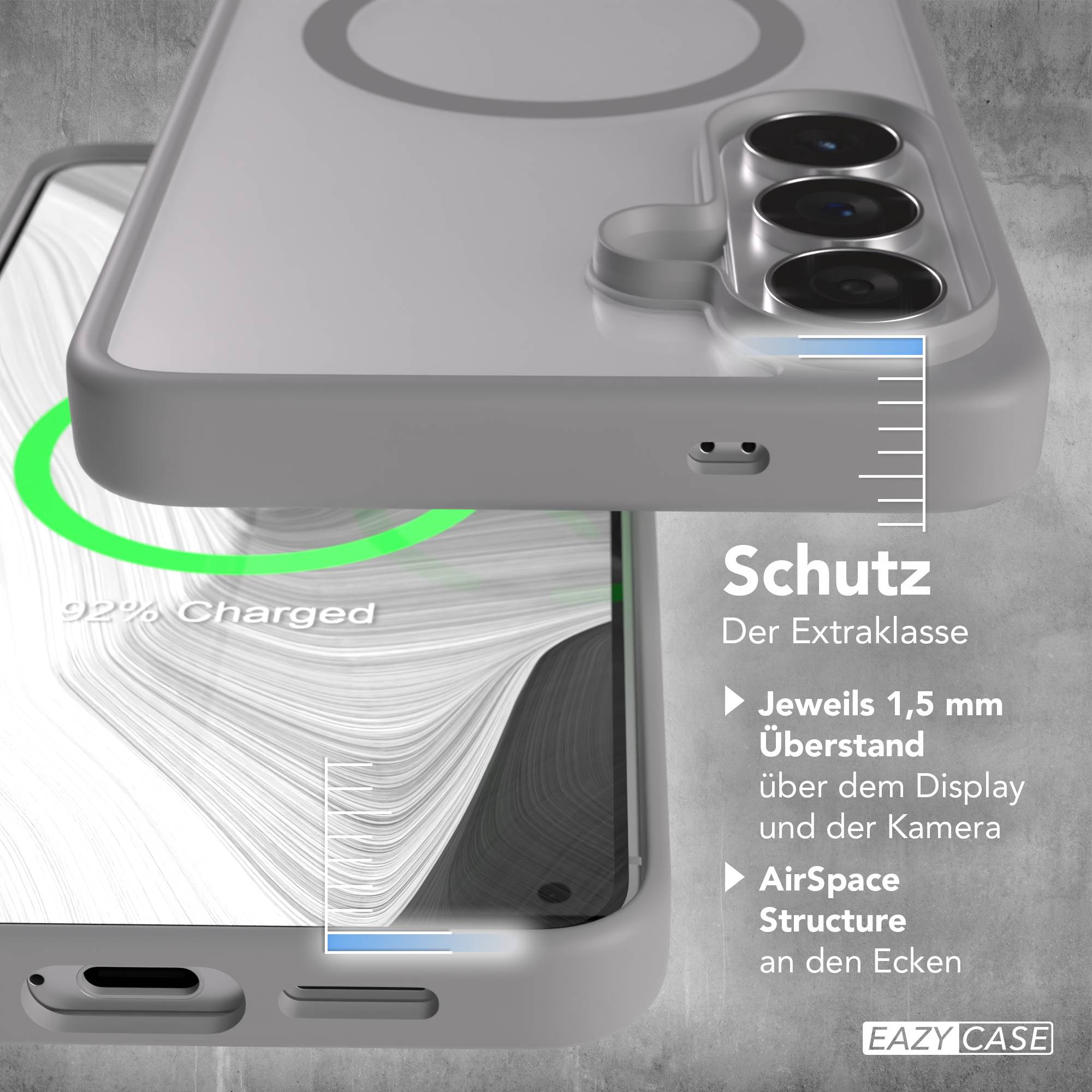 Samsung Galaxy S26 Plus transparente MagSafe Hülle mit Kameraschutz TPU 