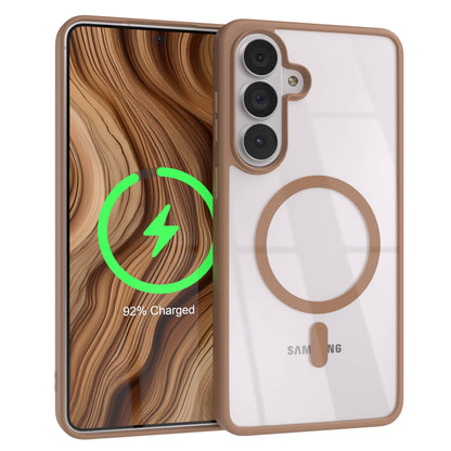 Samsung Galaxy S26 Plus transparente MagSafe Hülle mit Kameraschutz TPU 