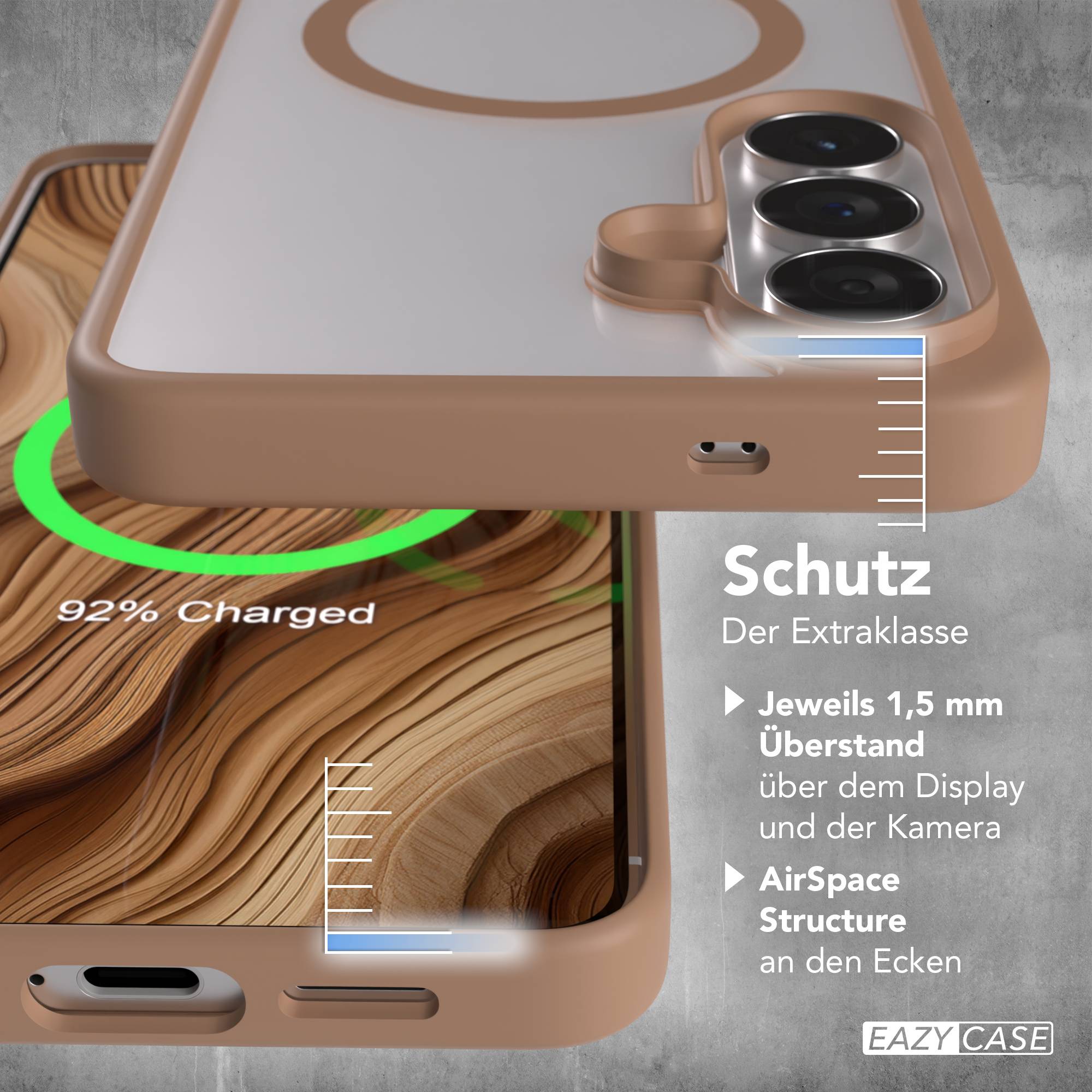 Samsung Galaxy S26 Plus transparente MagSafe Hülle mit Kameraschutz TPU 