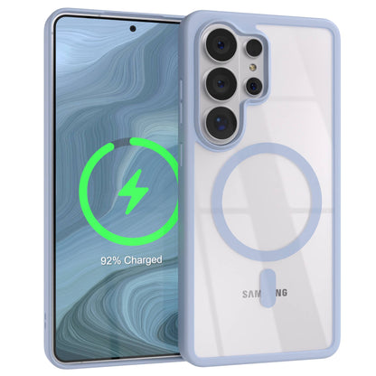 Samsung Galaxy S26 Ultra transparente MagSafe Hülle mit Kameraschutz 