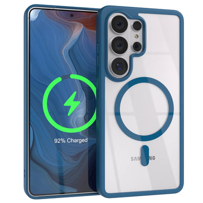 Samsung Galaxy S26 Ultra transparente MagSafe Hülle mit Kameraschutz 
