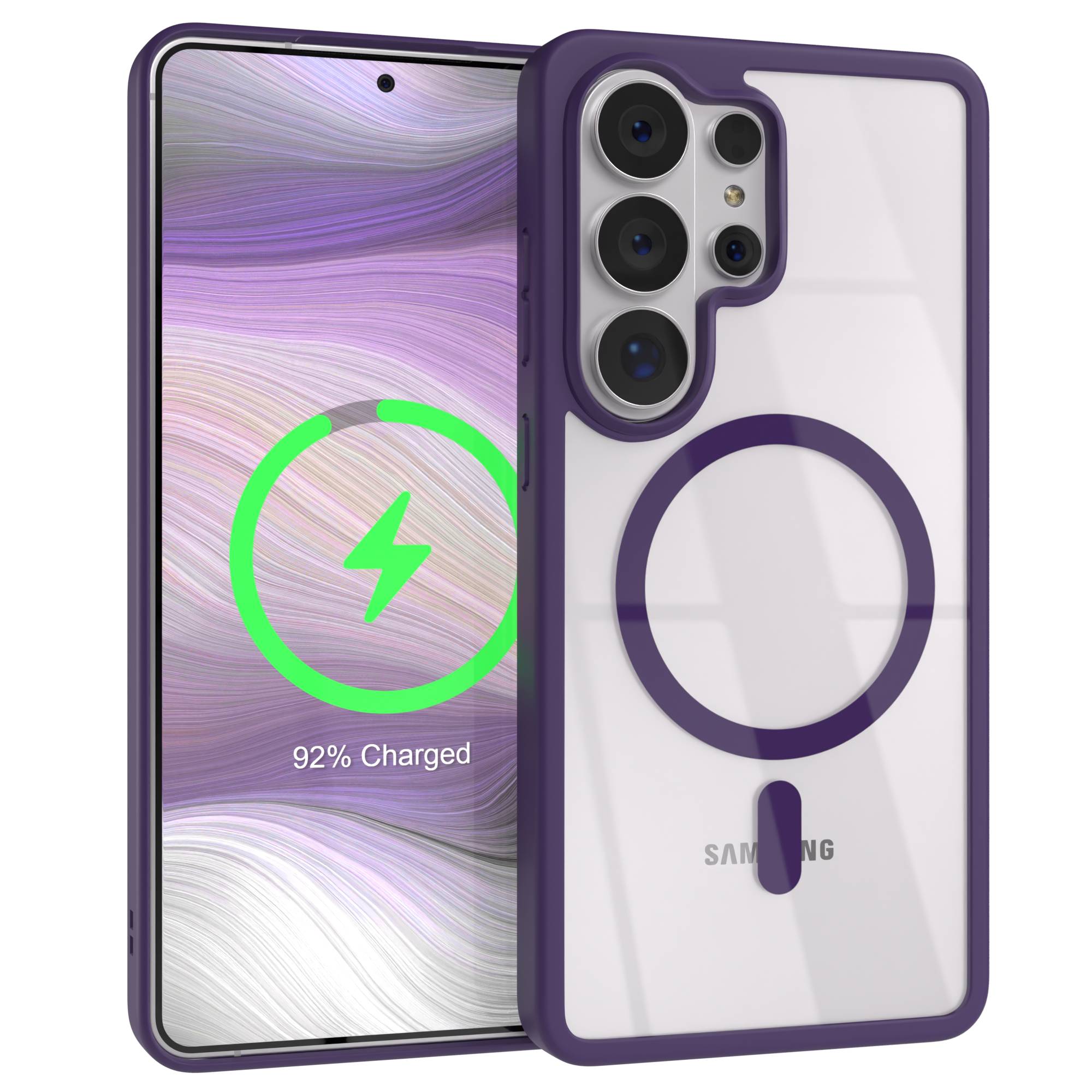 Samsung Galaxy S26 Ultra transparente MagSafe Hülle mit Kameraschutz 