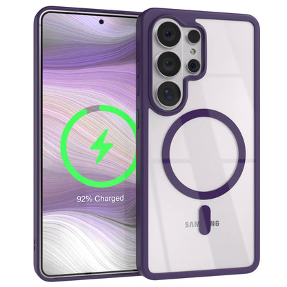 Samsung Galaxy S26 Ultra transparente MagSafe Hülle mit Kameraschutz 