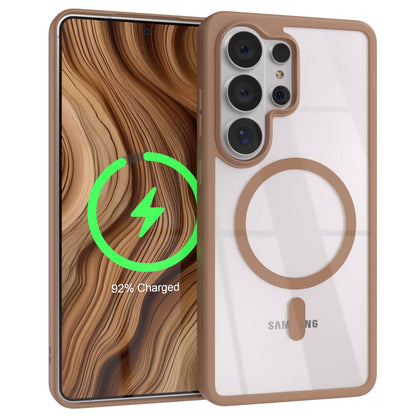 Samsung Galaxy S26 Ultra transparente MagSafe Hülle mit Kameraschutz 