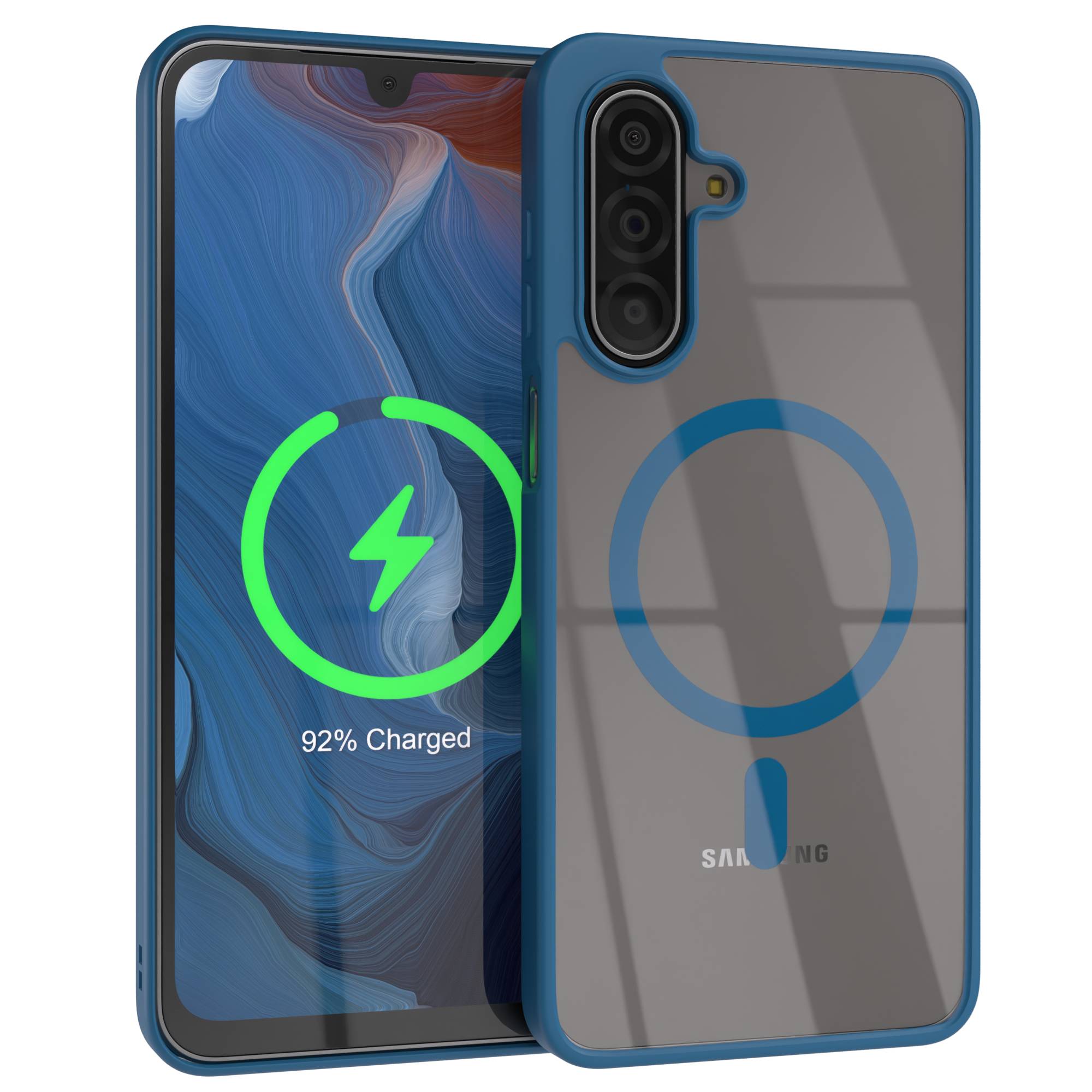 Samsung Galaxy A17 transparente MagSafe Hülle mit Kameraschutz TPU 