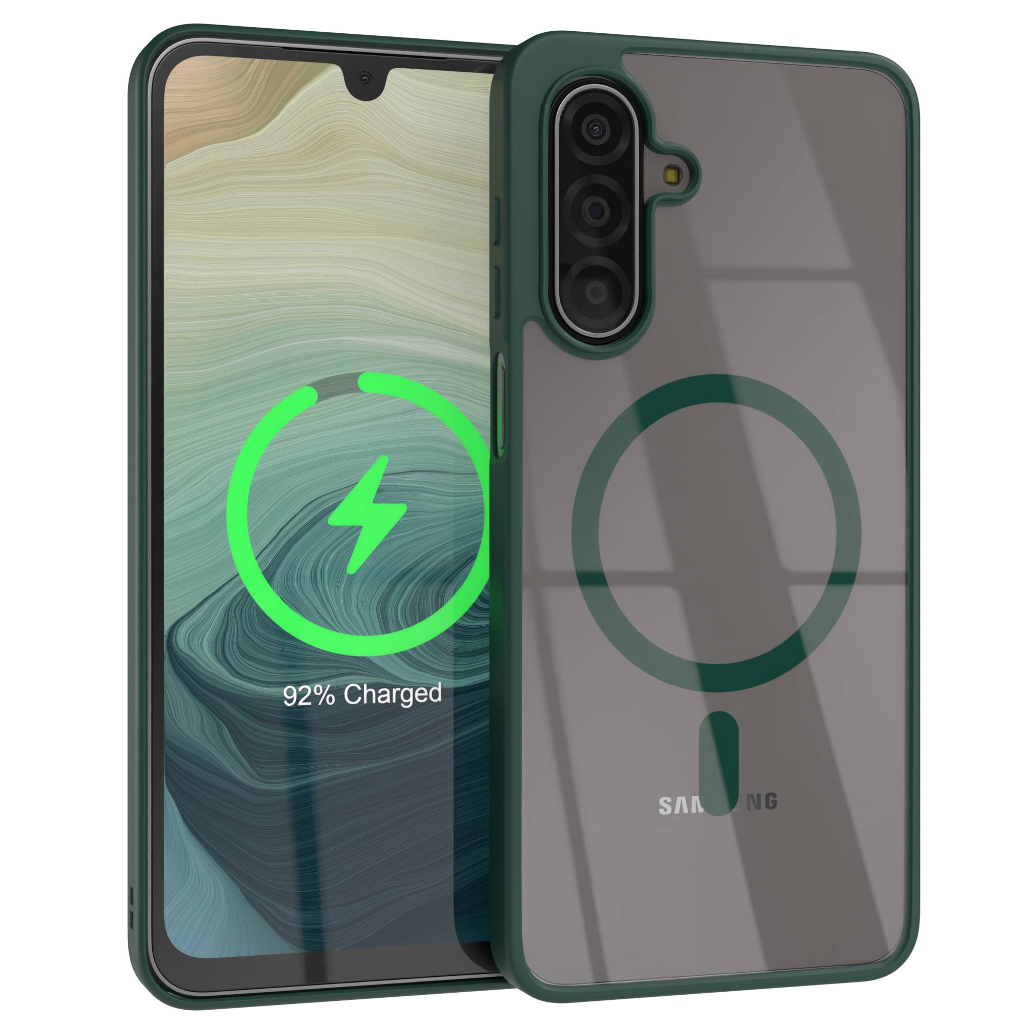 Samsung Galaxy A17 transparente MagSafe Hülle mit Kameraschutz TPU 