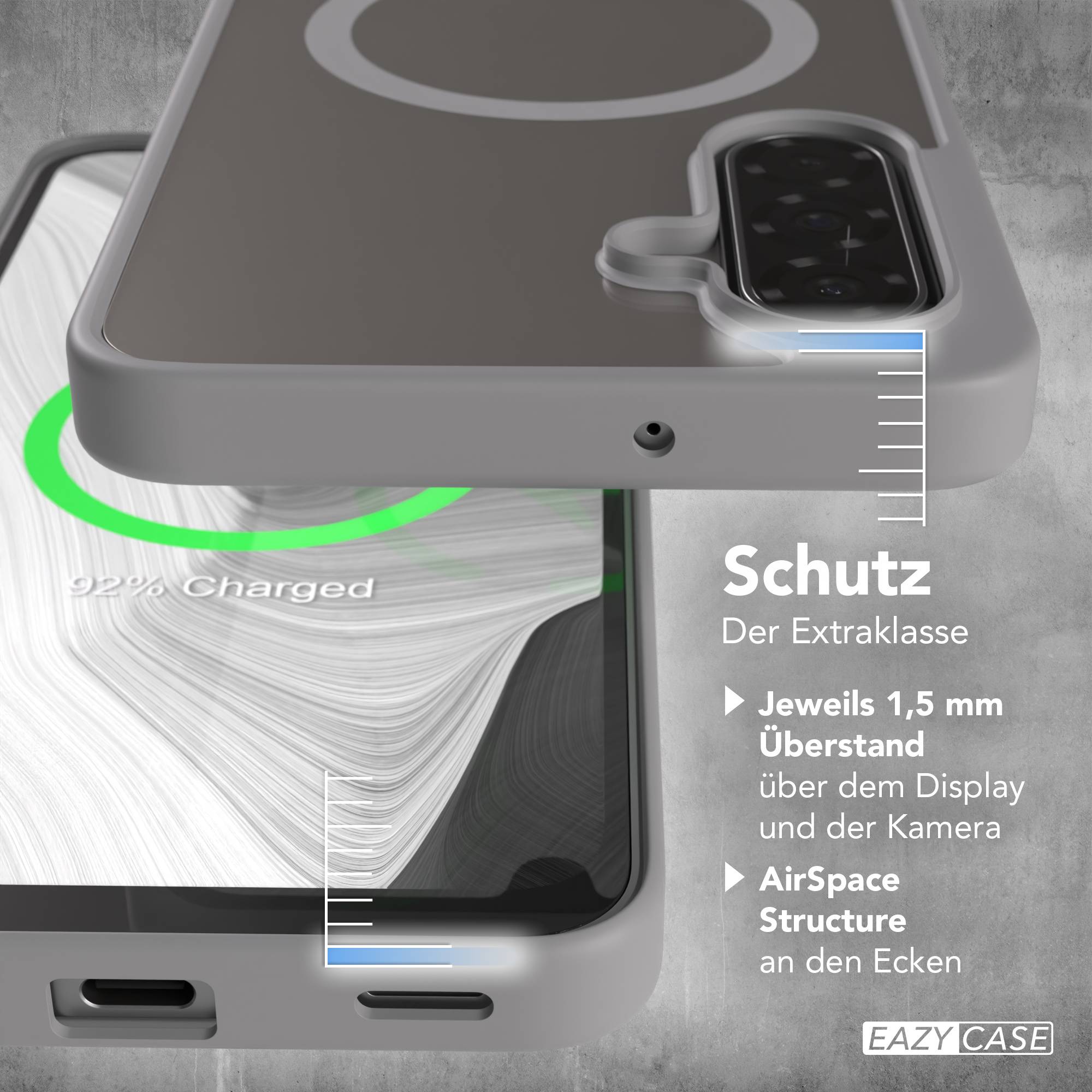 Samsung Galaxy A17 transparente MagSafe Hülle mit Kameraschutz TPU 