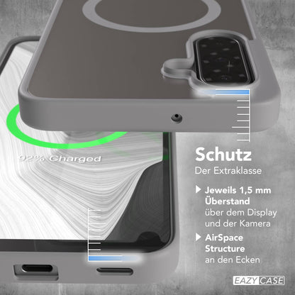 Samsung Galaxy A17 transparente MagSafe Hülle mit Kameraschutz TPU 