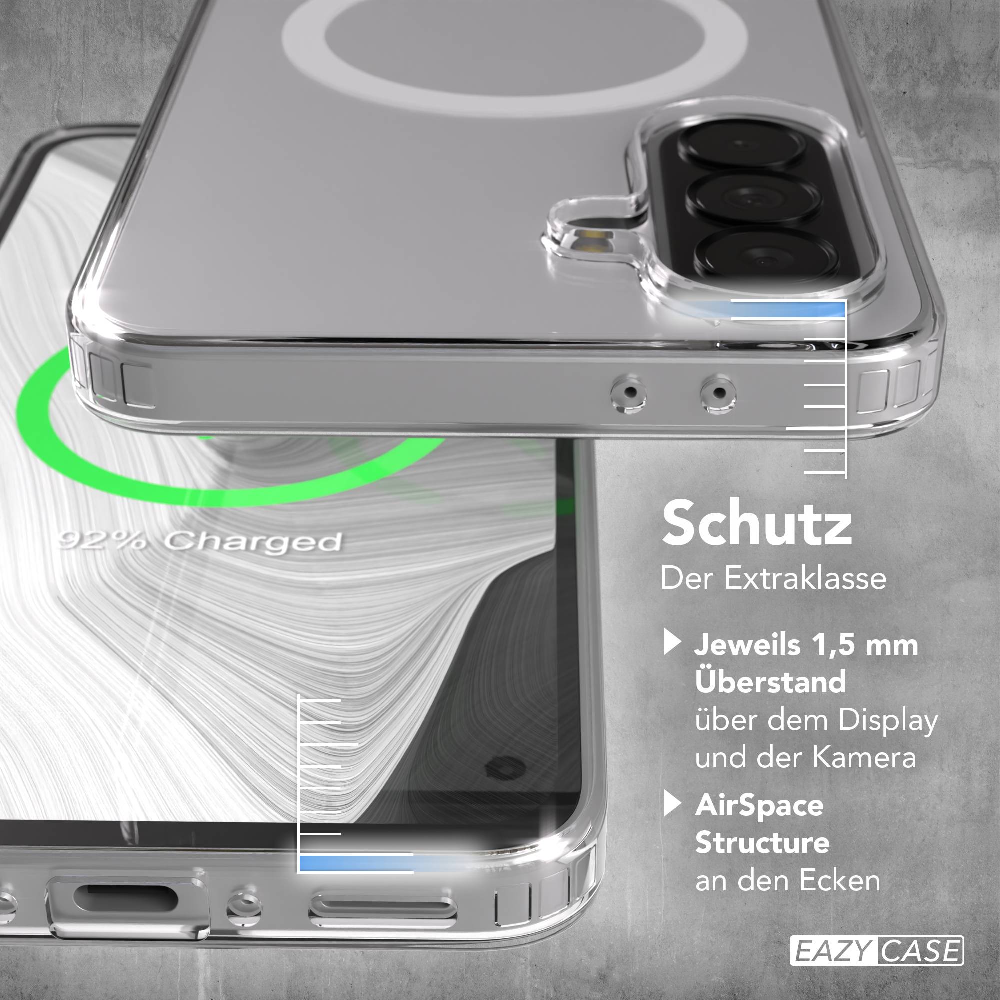 Samsung Galaxy A37 transparente MagSafe Hülle mit Kameraschutz TPU 