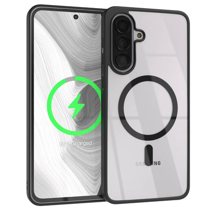 Samsung Galaxy A37 transparente MagSafe Hülle mit Kameraschutz TPU 