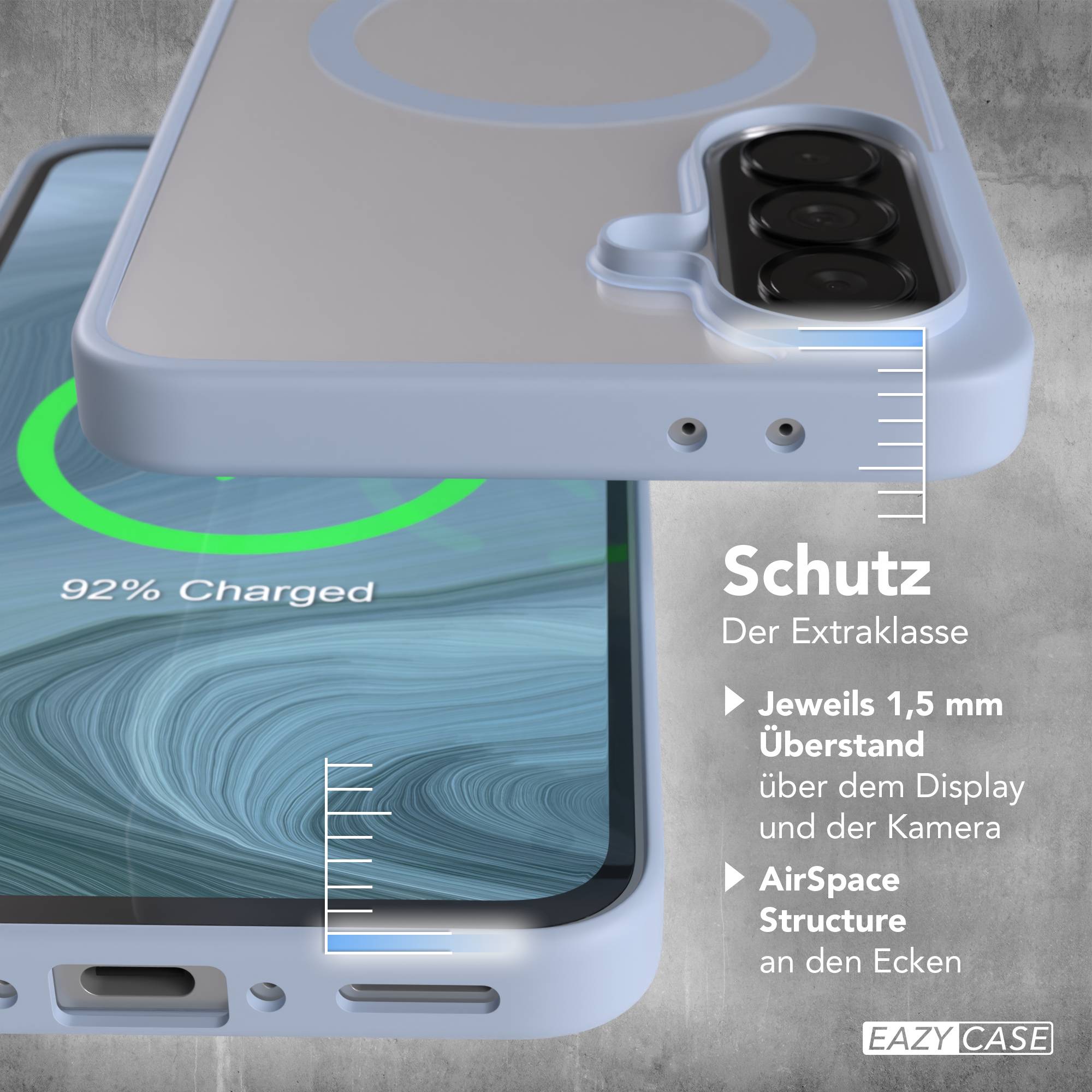 Samsung Galaxy A37 transparente MagSafe Hülle mit Kameraschutz TPU 