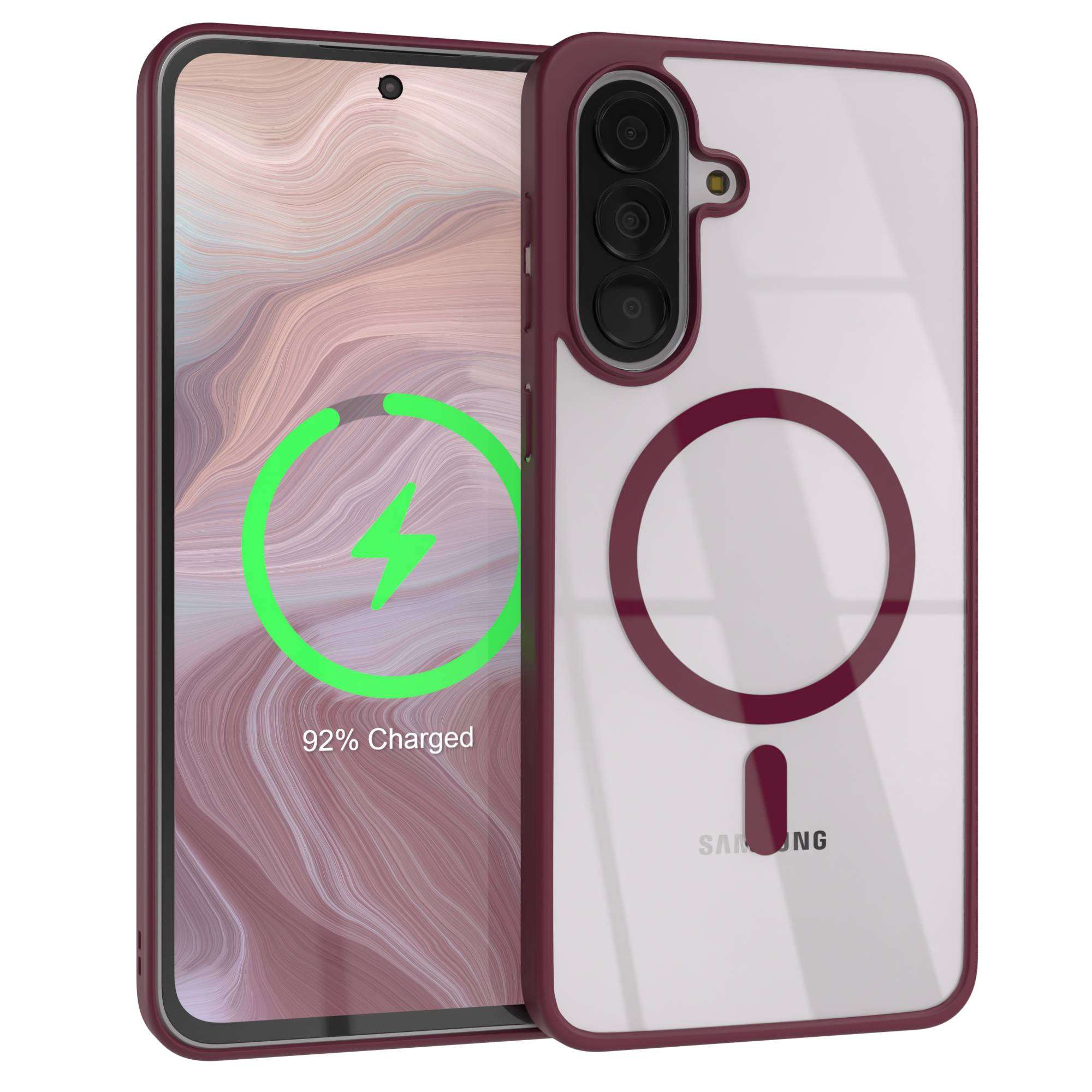 Samsung Galaxy A37 transparente MagSafe Hülle mit Kameraschutz TPU 