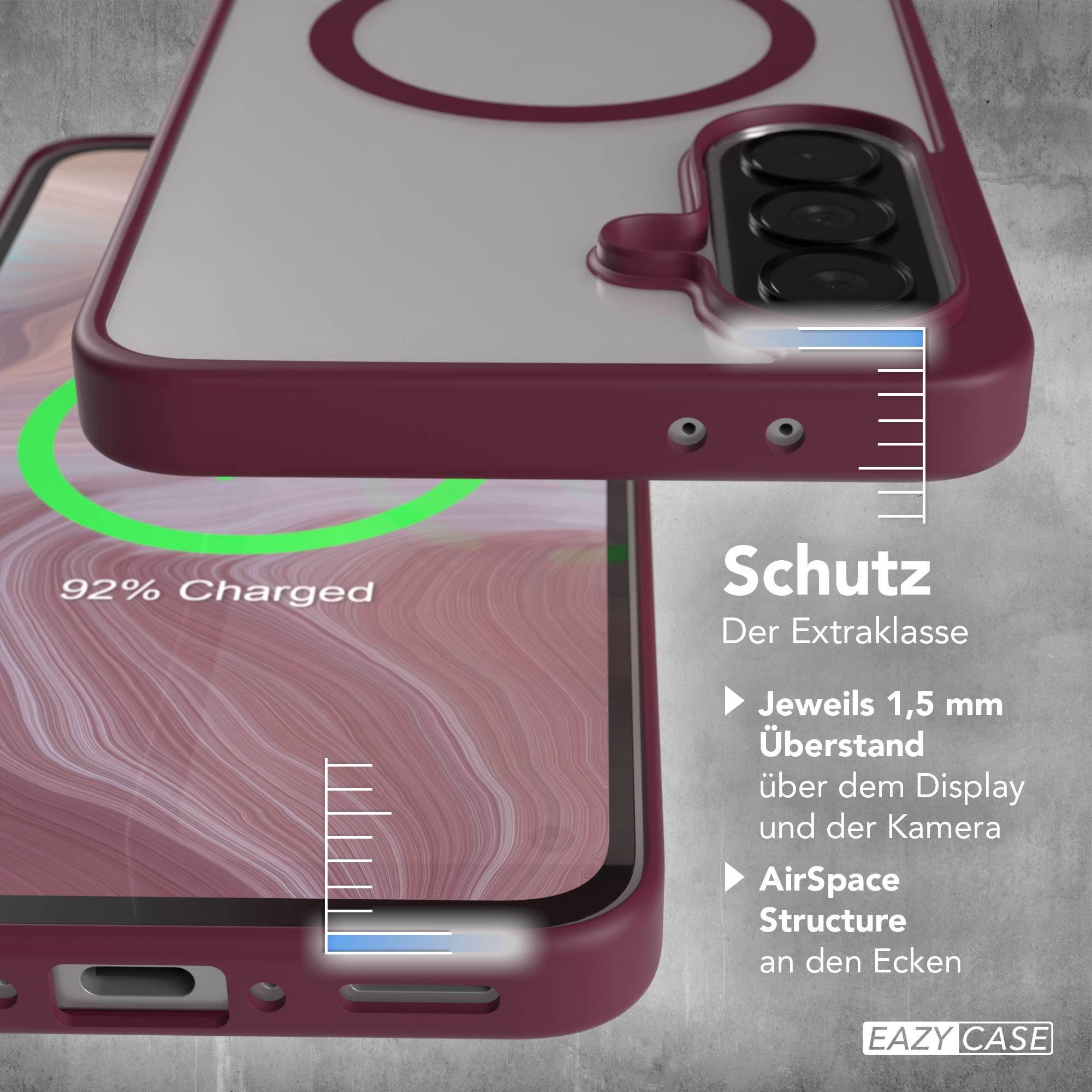 Samsung Galaxy A37 transparente MagSafe Hülle mit Kameraschutz TPU 