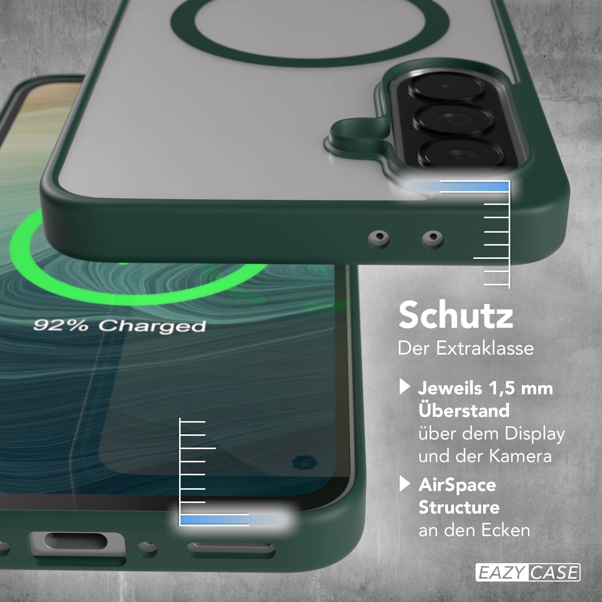 Samsung Galaxy A37 transparente MagSafe Hülle mit Kameraschutz TPU 