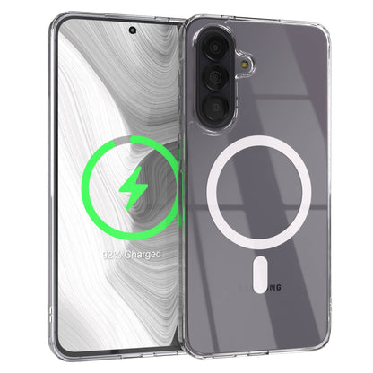 Samsung Galaxy A57 transparente MagSafe Hülle mit Kameraschutz TPU 