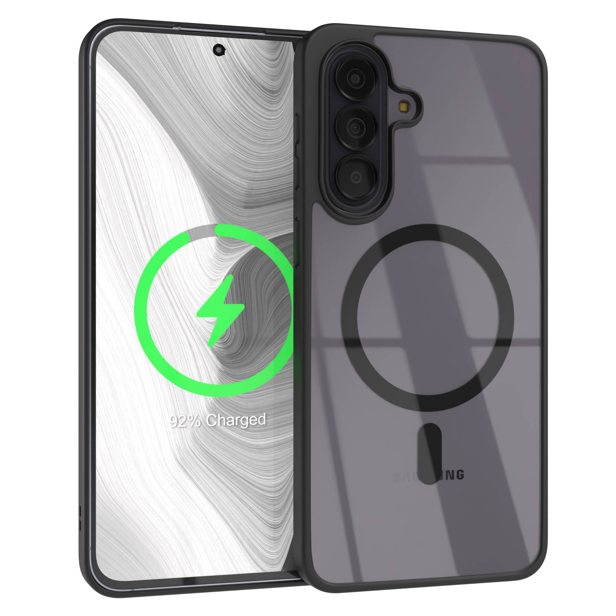 Samsung Galaxy A57 transparente MagSafe Hülle mit Kameraschutz TPU 