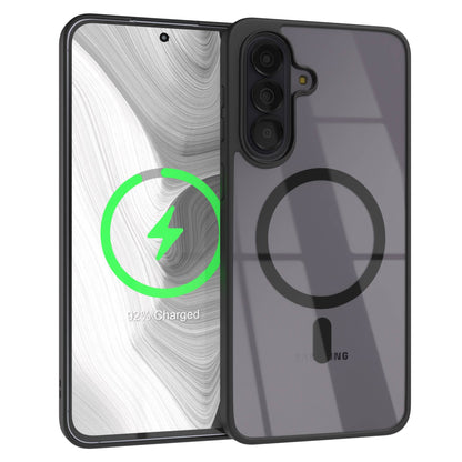 Samsung Galaxy A57 transparente MagSafe Hülle mit Kameraschutz TPU 