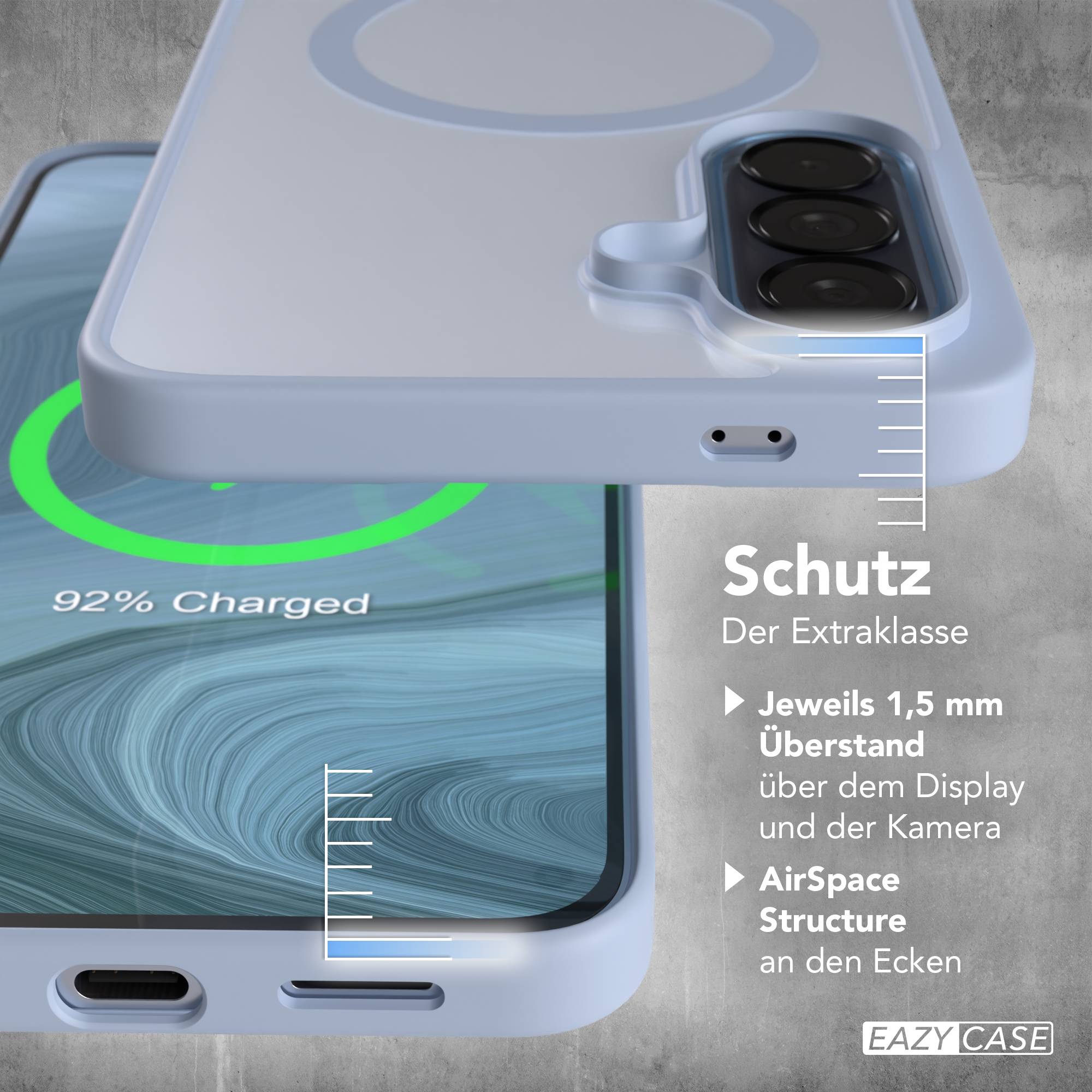 Samsung Galaxy A57 transparente MagSafe Hülle mit Kameraschutz TPU 