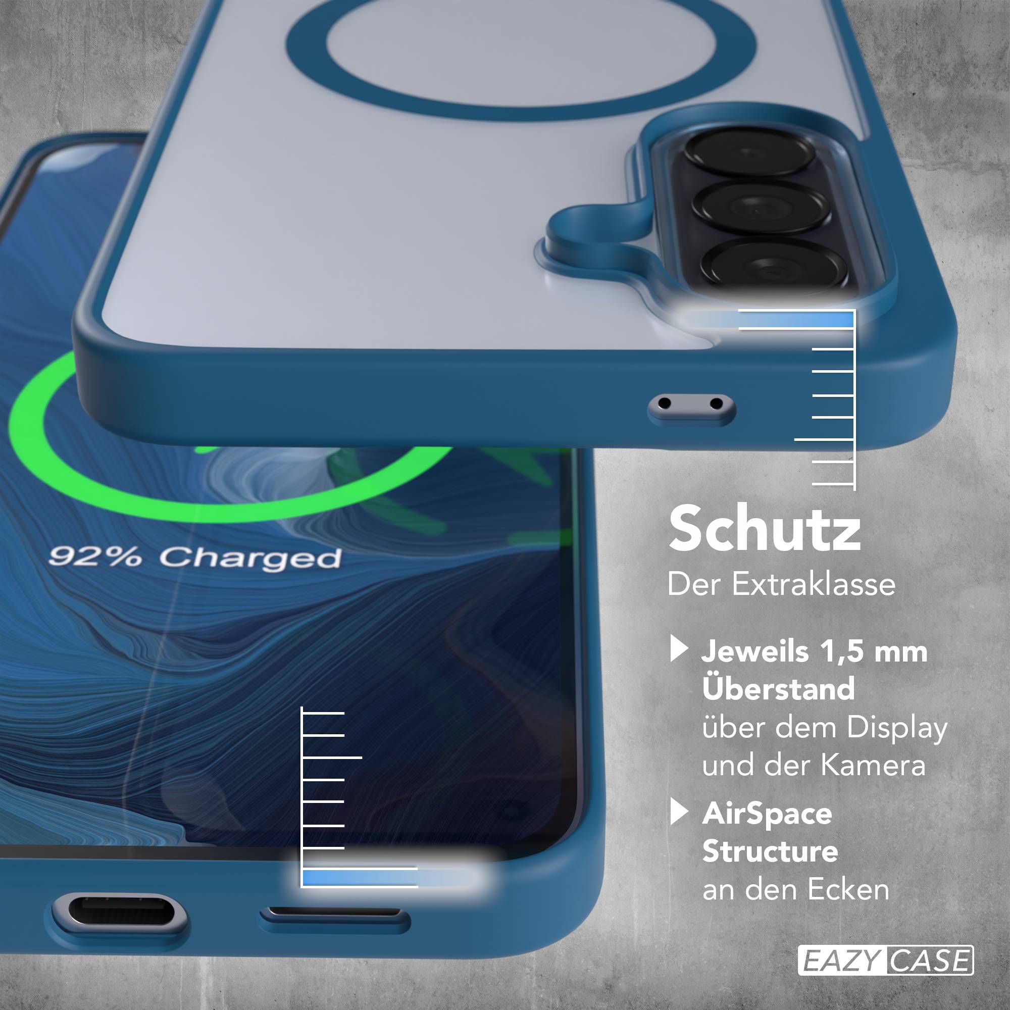 Samsung Galaxy A57 transparente MagSafe Hülle mit Kameraschutz TPU 