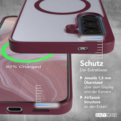Samsung Galaxy A57 transparente MagSafe Hülle mit Kameraschutz TPU 